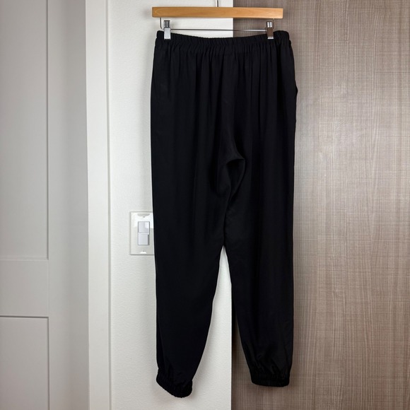 Lillysilk Black Elastic Waist Silk Jogger - Picture 6 of 11
